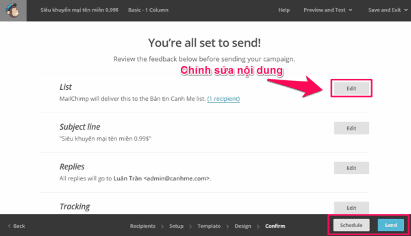 Hướng dẫn cách sử dụng Mailchimp cho người mới bắt đầu