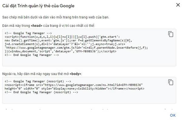 Cách cài đặt Google Tag Manager