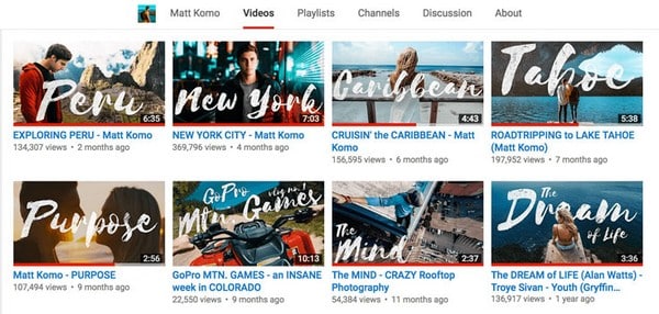 Một số Thumbnail phổ biến trên YouTube