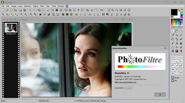 Phần mềm PhotoFiltre