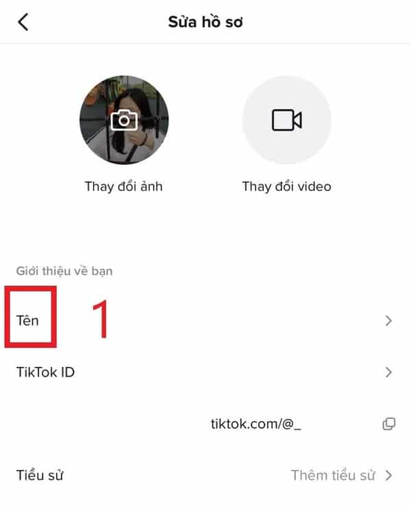 Các bước thực hiện đổi tên TikTok chứa ký tự đặc biệt