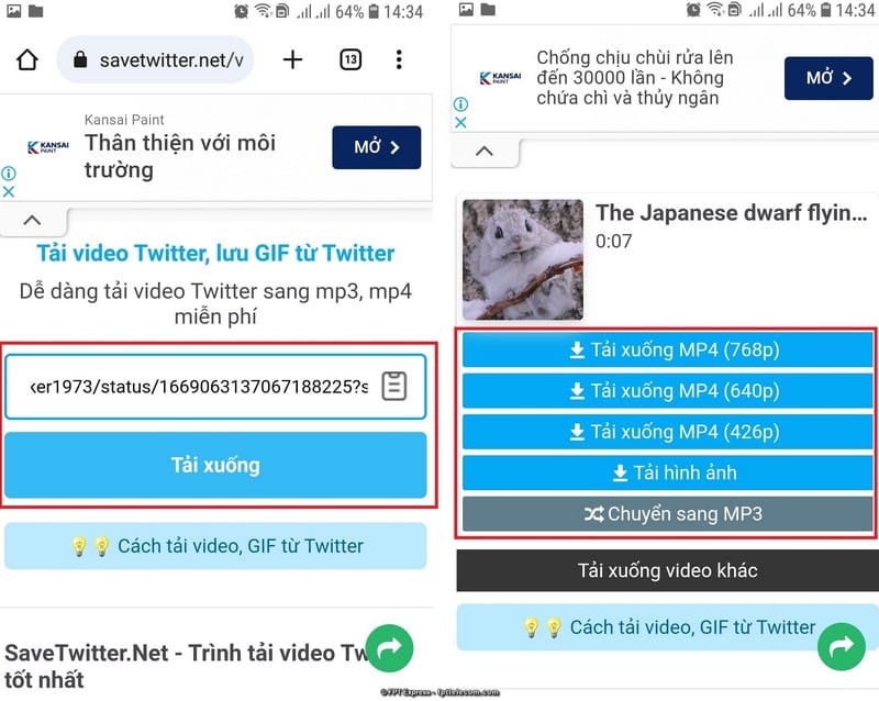 Cách chuyên chở video clip kể từ twitter về điện thoại cảm ứng thông minh vì chưng Save Twitter