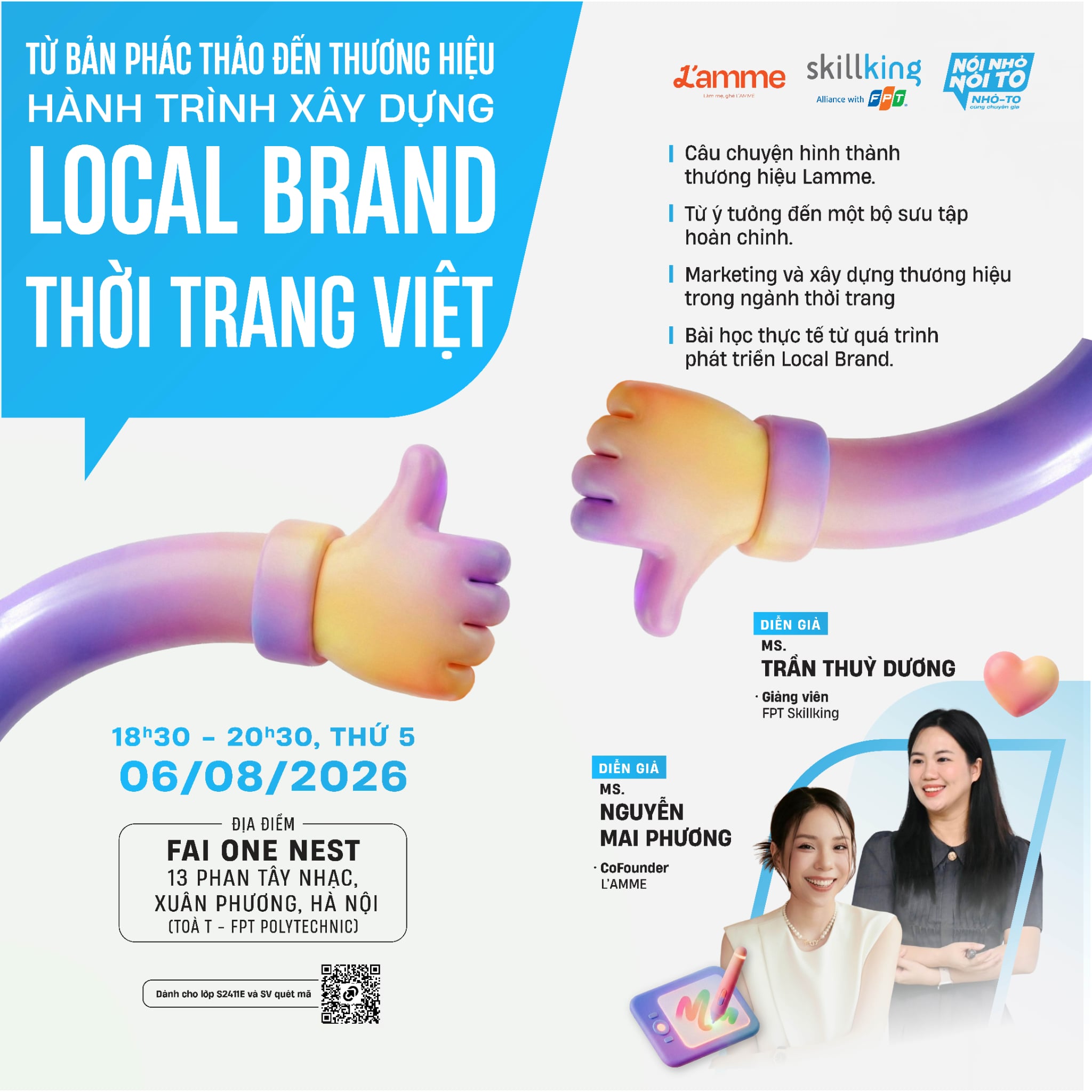 Poster nói nhỏ nói to