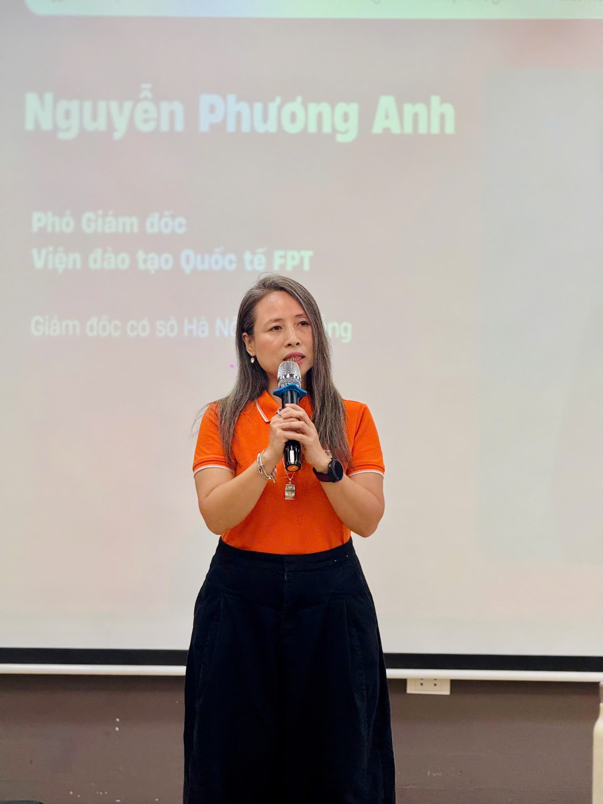 Cô Phương Anh – Phó Giám đốc Viện Đào tạo Quốc tế FPT