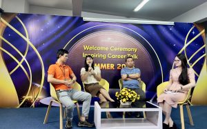 Cô Thạch Thị Quyền Cương - Giám đốc Đào tạo FPT Skillking chia sẻ tại lễ khai giảng