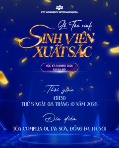 Poster lễ tôn vinh sinh viên xuất sắc