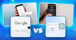so sánh giữa ChatGPT và Google
