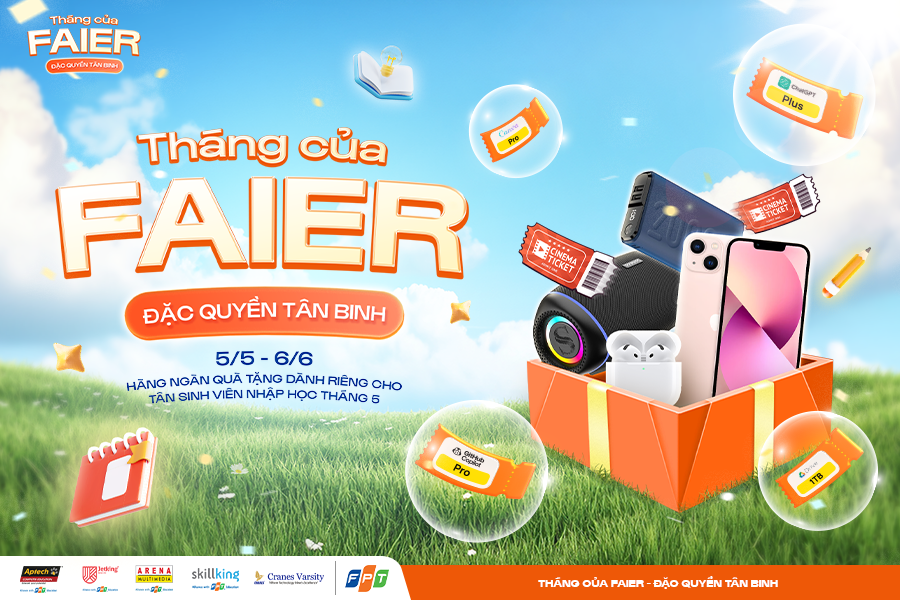 Bùng nổ ưu đãi - Cơn sốt "Vòng quay may mắn" dành riêng cho các FAIER khi nhập học tại FPT Arena Multimedia 1 Cơn sốt “Vòng quay may mắn” cùng ưu đãi bùng nổ mùa nhập học tại FPT Arena